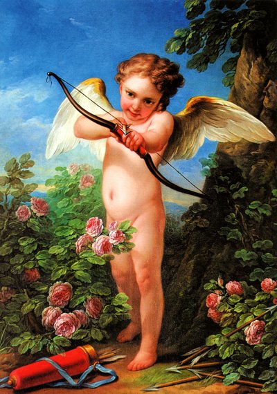 Cupid Shooting a Bow by Charles André van Loo